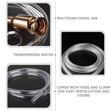 SWETRACE 1Pack Multi Color Gas Siphon Hose For Oil Change Fluid Transfer Emergency Use 157.20X0.59X0.59In.