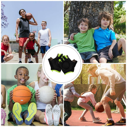 SWETRACE 1 Pair Youth Sports Training Gloves for Practice Ball Control Training Breathable Comfort.
