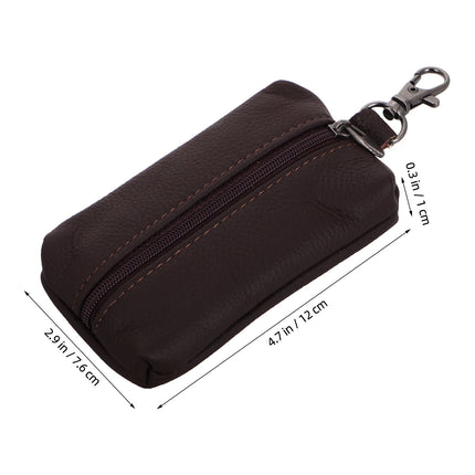 SWETRACE 1Pcs Keychain Card Holder Key Case Wallet with Wristlet and Coin Organizer for Men and Women.