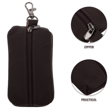 SWETRACE 1Pcs Keychain Card Holder Key Case Wallet with Wristlet and Coin Organizer for Men and Women.