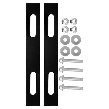 SWETRACE 2Pcs Sleek Design Rack Mounting Plates for Top Case Hardware Motorcycle 18.00X2.50X0.20cm.