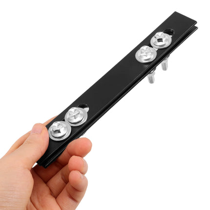 SWETRACE 2Pcs Sleek Design Rack Mounting Plates for Top Case Hardware Motorcycle 18.00X2.50X0.20cm.