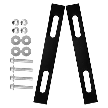 SWETRACE 2Pcs Sleek Design Rack Mounting Plates for Top Case Hardware Motorcycle 18.00X2.50X0.20cm.