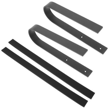 SWETRACE 1Set Iron Surfboard Hanging Hook Deep Gray Simple Design for Sports Equipment Wall Storage 11.8x3.1x1.1in.