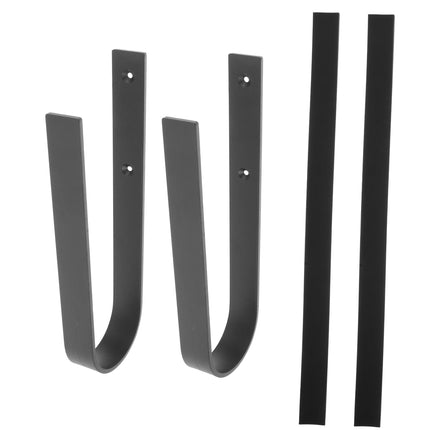 SWETRACE 1Set Iron Surfboard Hanging Hook Deep Gray Simple Design for Sports Equipment Wall Storage 11.8x3.1x1.1in.