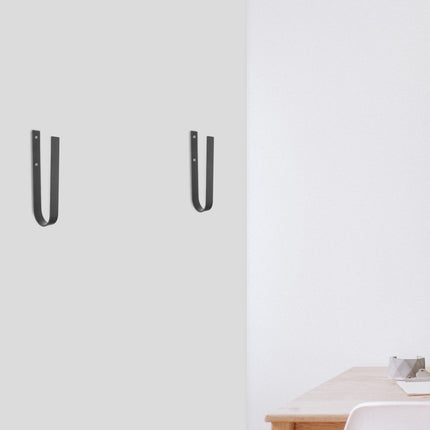 SWETRACE 1Set Iron Surfboard Hanging Hook Deep Gray Simple Design for Sports Equipment Wall Storage 11.8x3.1x1.1in.