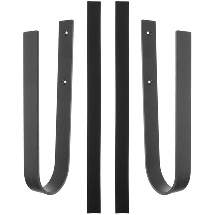 SWETRACE 1Set Iron Surfboard Hanging Hook Deep Gray Simple Design for Sports Equipment Wall Storage 11.8x3.1x1.1in.