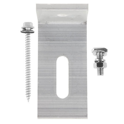 SWETRACE Aluminum Alloy Solar Panel Mounting 1 Set L Shaped For Rv Roof Installation And Support.