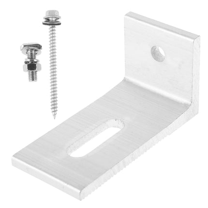 SWETRACE Aluminum Alloy Solar Panel Mounting 1 Set L Shaped For Rv Roof Installation And Support.