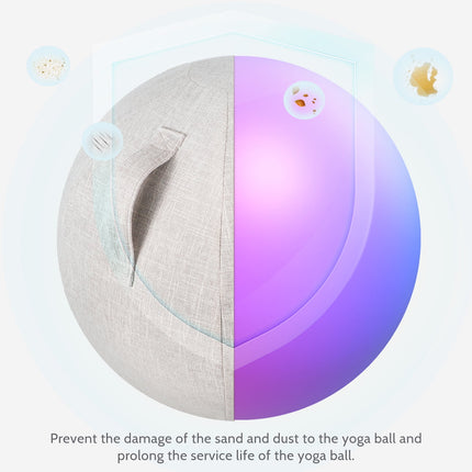SWETRACE 1Pack Thick Yoga Ball Cover in Cotton for Gym and Yoga Practice Accessories.