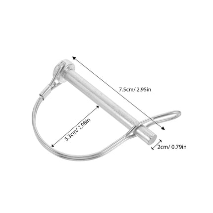 SWETRACE Hitch Lock Pin Travel Trailer Hitch Cotter Pin Stainless Steel Silver 1Set.