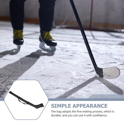 SWETRACE 1Set Black Oxford Cloth Hockey Stick Bag for Ice Hockey Equipment Storage 69.95x5.50x0.39in.