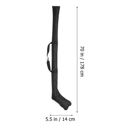 SWETRACE 1Set Black Oxford Cloth Hockey Stick Bag for Ice Hockey Equipment Storage 69.95x5.50x0.39in.