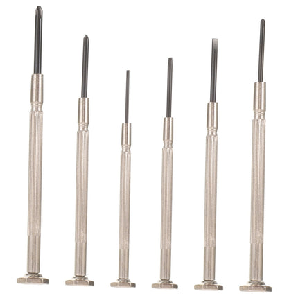 SWETRACE 6Pcs Precision Tool Kit Mini Repair Tool Carbon Steel Screwdrivers Watch And Clock Repair Silver.