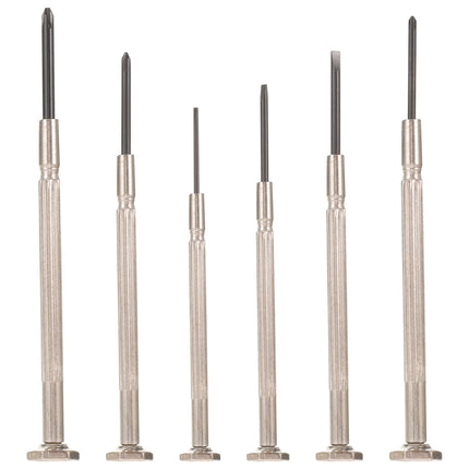 SWETRACE 6Pcs Precision Tool Kit Mini Repair Tool Carbon Steel Screwdrivers Watch And Clock Repair Silver.