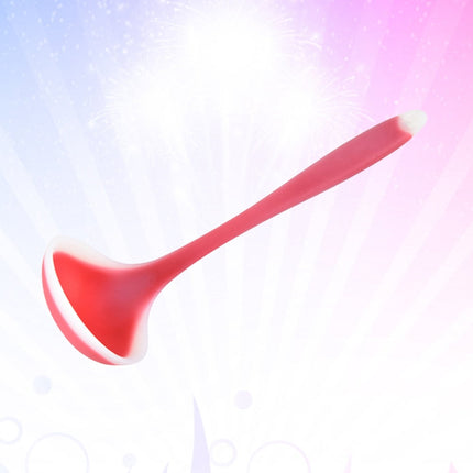 SWETRACE Silicone Soup Ladle Non Stick Kitchen Spoon For And Serving Red.