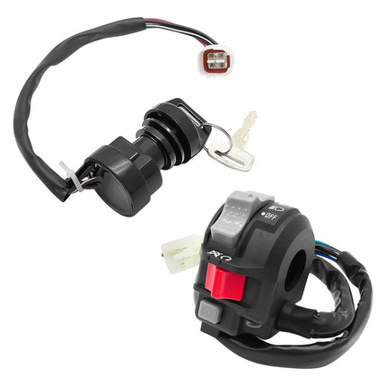 M MATI Start Stop Headlight Switch & Ignition Key Switch for Yamaha Warrior Grizzly Big Bear Wolverine Kodiak MOTO-4.