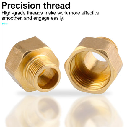 Brass Pipe Fittings Water Hose Adapter G 1/2 Female To G 3/8 Male Reducer.