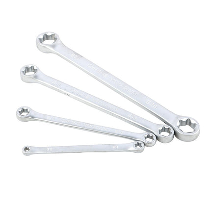 4Pcs Star Double Torx Wrench Spanner E6- E24 E-Type Double-Ended Hexagon.