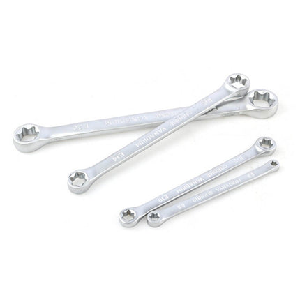 4Pcs Star Double Torx Wrench Spanner E6- E24 E-Type Double-Ended Hexagon.