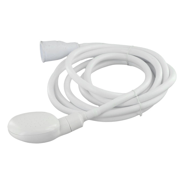 Push On Shower Hose & Head for Single Tap Spray Mixer Tap Bath Tap Kitchen 2M.