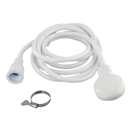 Push On Shower Hose & Head for Single Tap Spray Mixer Tap Bath Tap Kitchen 2M.