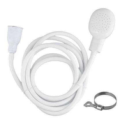 Push On Shower Hose & Head for Single Tap Spray Mixer Tap Bath Tap Kitchen 2M.