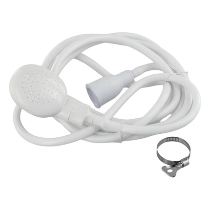 Push On Shower Hose & Head for Single Tap Spray Mixer Tap Bath Tap Kitchen 2M.