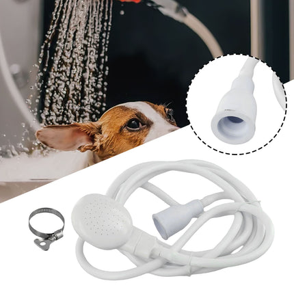 Push On Shower Hose & Head for Single Tap Spray Mixer Tap Bath Tap Kitchen 2M.