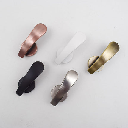 Self-Adhesive Wall Hooks - Fabric Curtain Tie Back Stick On Drape Holder Durable Rose Gold 2# White 2#.