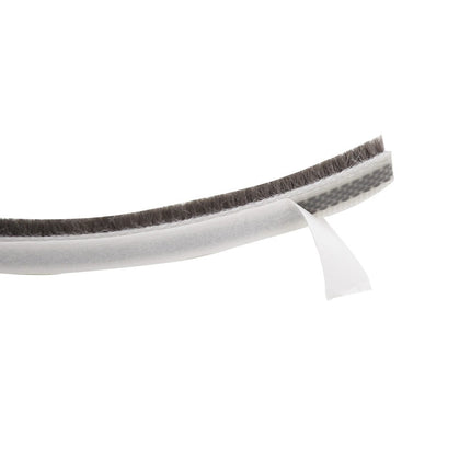 Decor Bottom Bristle Pile Seal Film Door Draught Excluder Brush Weather Strip 10M 5/9/15/23Mm Diy Home High Quality White 9×5Mm 9×23Mm Brown.