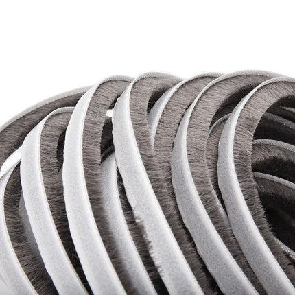 Decor Bottom Bristle Pile Seal Film Door Draught Excluder Brush Weather Strip 10M 5/9/15/23Mm Diy Home High Quality White 9×5Mm 9×23Mm Brown.