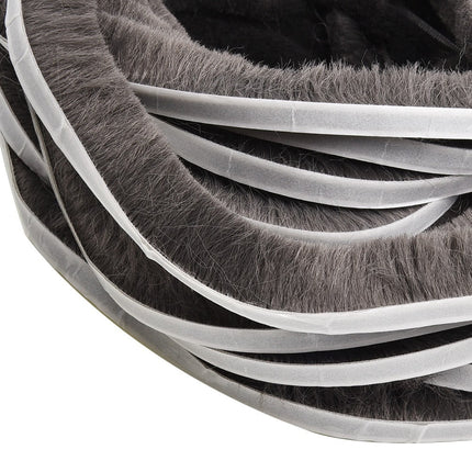 Decor Bottom Bristle Pile Seal Film Door Draught Excluder Brush Weather Strip 10M 5/9/15/23Mm Diy Home High Quality White 9×5Mm 9×23Mm Grey.