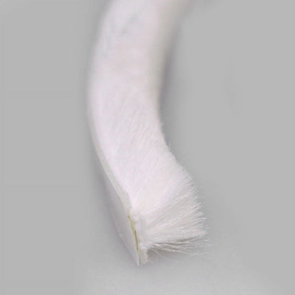 Decor Bottom Bristle Pile Seal Film Door Draught Excluder Brush Weather Strip 10M 5/9/15/23Mm Diy Home High Quality White 9×5Mm Grey.