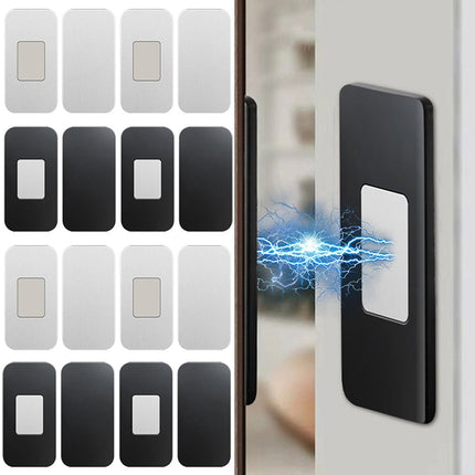 Drawer Catches Easy Installation Powerful Magnetic Closure Secure Hold Silver 5 Set.