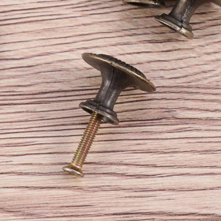Antique Style Cabinet Knobs Set Of 4 Vintage Drawer Pulls Black Handles.