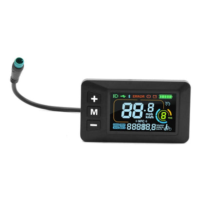 E-Bike Display 24V 36V 48V 60V Lcd Display With 5 Pin Waterproof Interface Cable Fangkenuo.