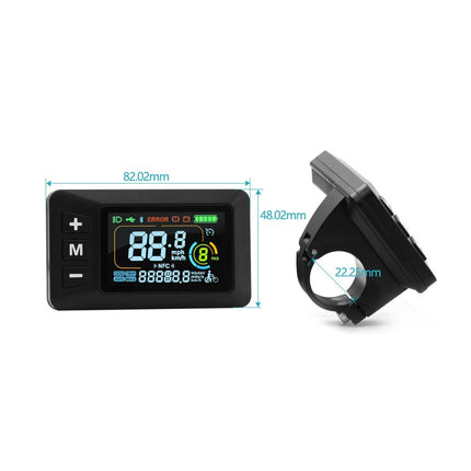 E-Bike Display 24V 36V 48V 60V Lcd Display With 5 Pin Waterproof Interface Cable Fangkenuo.