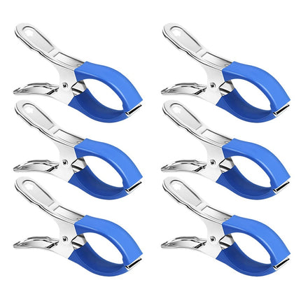 Windproof Pool Cover Clips 30Pcs For Above Ground And Hard Edged Pools-6Pcs Blue 6pcs blue.