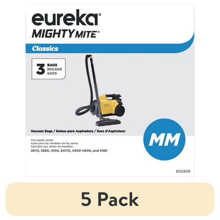 Eureka 60295D Mighty Mite Canister Vacuum Disposable Bags, 3-Pack.