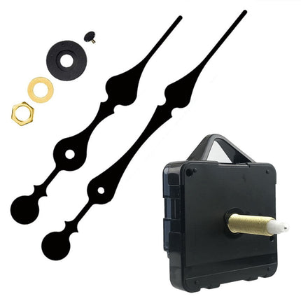 Quality Silent Quartz Diy Mechanism Movement Kit Large Long Hands Clock Movement High Torque Wall Clock Accessories Black E Smile Home B.