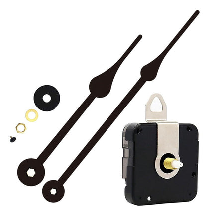 Quality Silent Quartz Diy Mechanism Movement Kit Large Long Hands Clock Movement High Torque Wall Clock Accessories Black E Smile Home D.