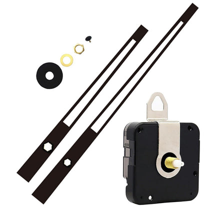 Quality Silent Quartz Diy Mechanism Movement Kit Large Long Hands Clock Movement High Torque Wall Clock Accessories Black E Smile Home E.