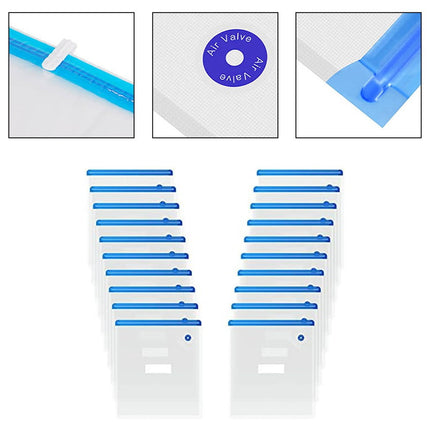 20Pc Printer Consumables Vacuum Bag For 3D Printer Filament Reusable Vacuum Compression Storage Bags 30X34 Cm.