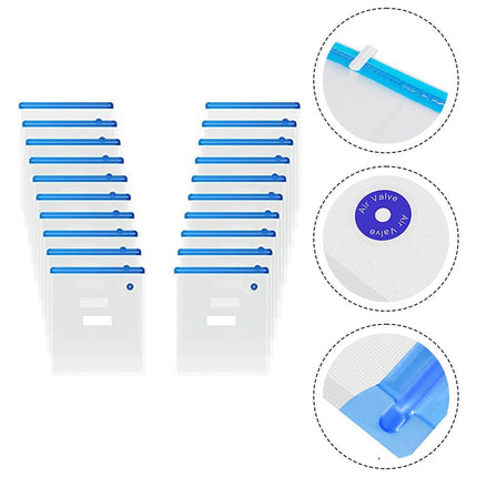 20Pc Printer Consumables Vacuum Bag For 3D Printer Filament Reusable Vacuum Compression Storage Bags 30X34 Cm.