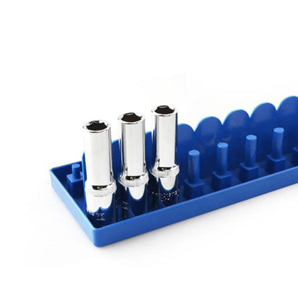Practical Socket Storage Organizer Tool Organizer Wrench 3/8 Inch Sleeve Bracket Metric Socket Tray Rack Holder Smile Home.