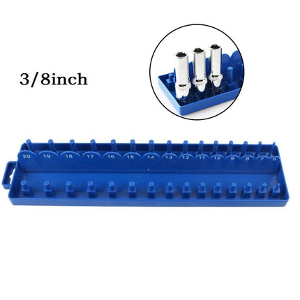 Practical Socket Storage Organizer Tool Organizer Wrench 3/8 Inch Sleeve Bracket Metric Socket Tray Rack Holder Smile Home.