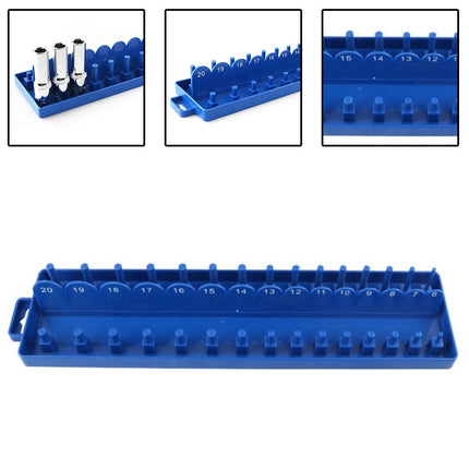 Practical Socket Storage Organizer Tool Organizer Wrench 3/8 Inch Sleeve Bracket Metric Socket Tray Rack Holder Smile Home.