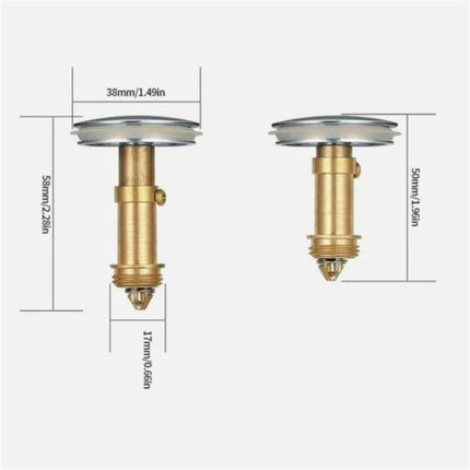 38mm Bathroom Sink Drain Stopper Plugs Bounce Push Button Click Clack Plug Wash Basin Faucet Accessory Washbasin Pipe 2024 New Smile Home.