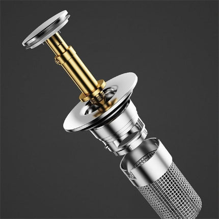 38mm Bathroom Sink Drain Stopper Plugs Bounce Push Button Click Clack Plug Wash Basin Faucet Accessory Washbasin Pipe 2024 New Smile Home.
